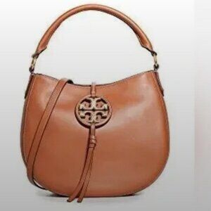Brand New Tory Burch Miller Metal Logo Mini Hobo Hand bag Purse